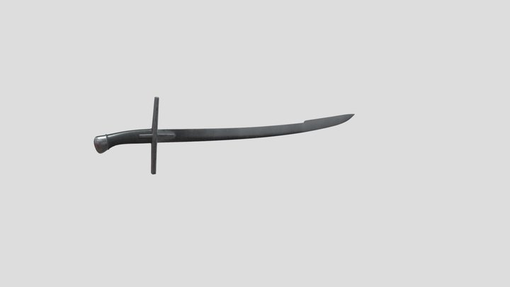 Hungarian Sabre mid-poly 3D Model