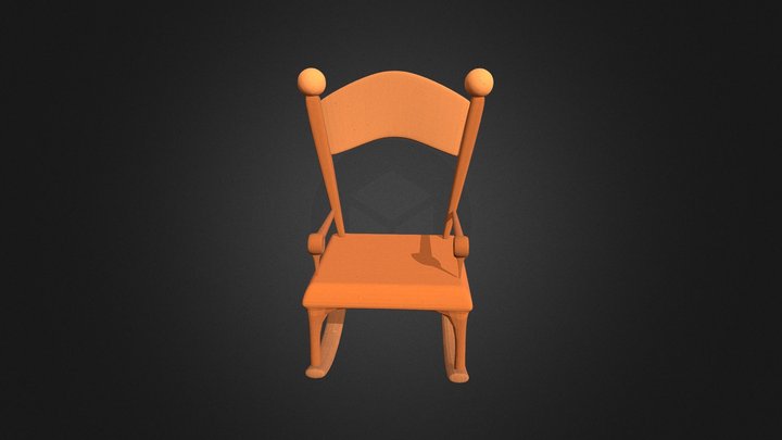 Courage The Cowardly Dog Chair 3D Model