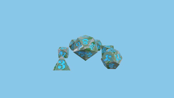 Dés de l'alchimiste 3D Model