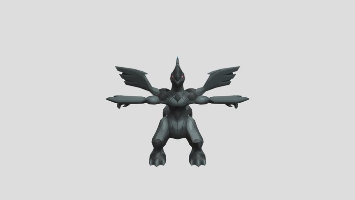 DS DSi - Pokemon Black 2 White 2 - Zekrom 3D Model