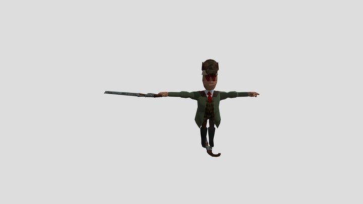 Enemy - Hunter Huntsman R.E.P.O. 3D Model