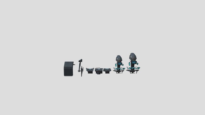 Combine Prop Pack #1 (REPOST) 3D Model