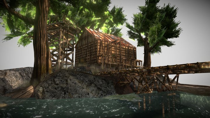 DAE Diorama - Forest Loner 3D Model