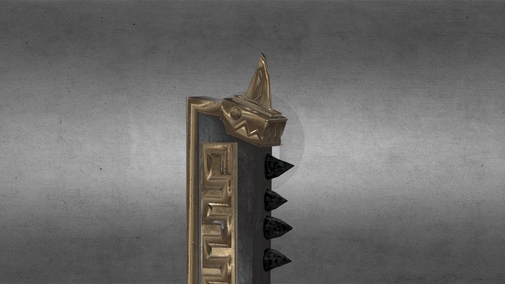 warhammer fantasy lizardmen sword 3D Model
