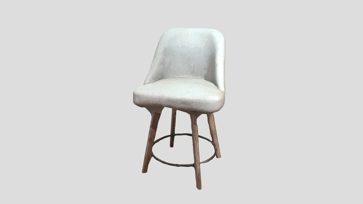 Modern Fabric Chair 3D Model