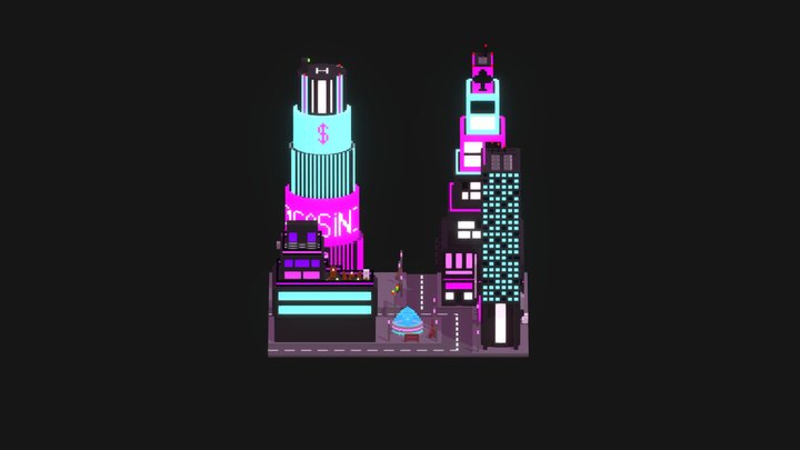 Cyber City 3D Model