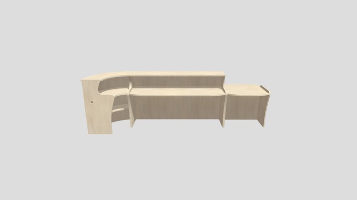 Banque d'accueil - ROCK BASIQUE 3D Model