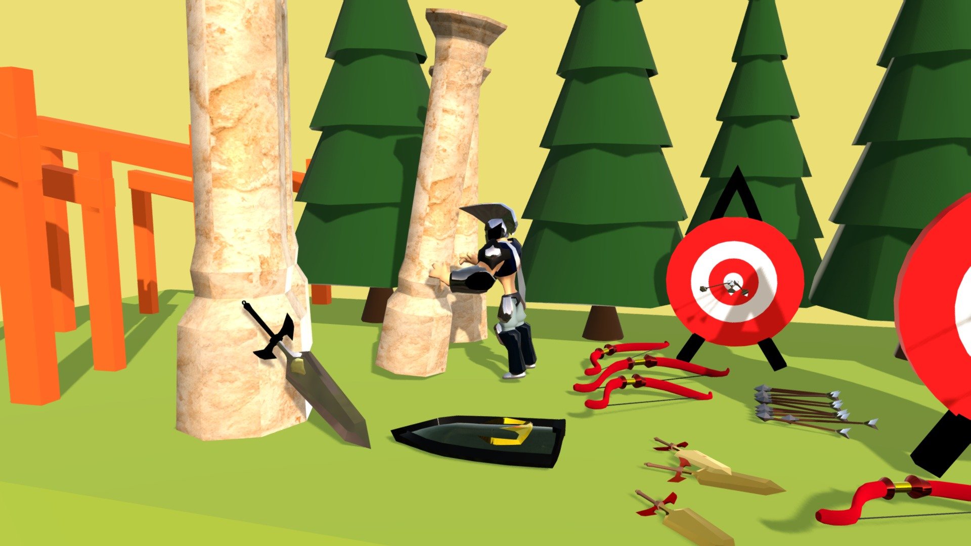 ESCENA "LO INESPERADO" LOW POLY