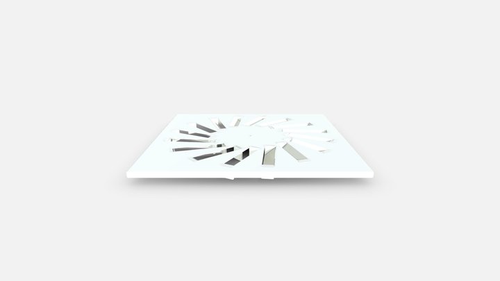 DTWS SAS003 A - Generic Face Plate - 416_STEP 3D Model