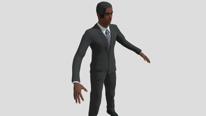 Man In Suit 3D Model