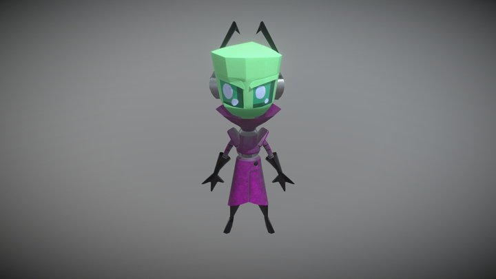 Invasor Zim 3D Model