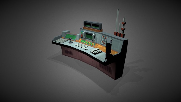 Coastguard Desk 3D Model