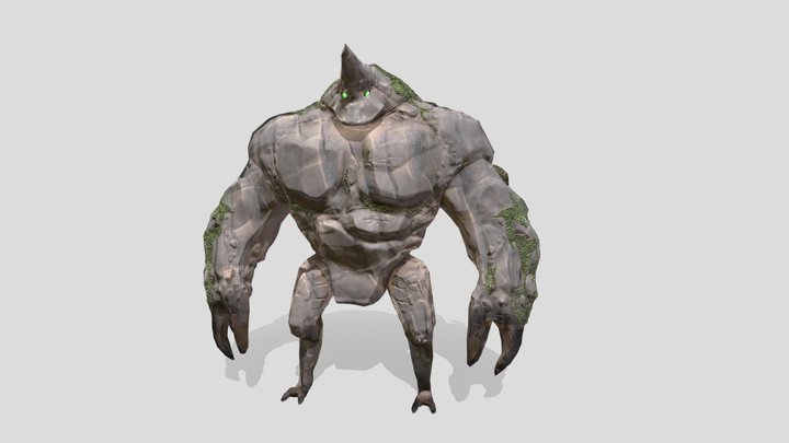 Stone Golem 3D Model