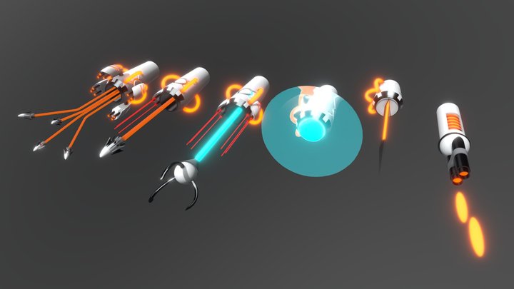 Proto Weapons 3D Model