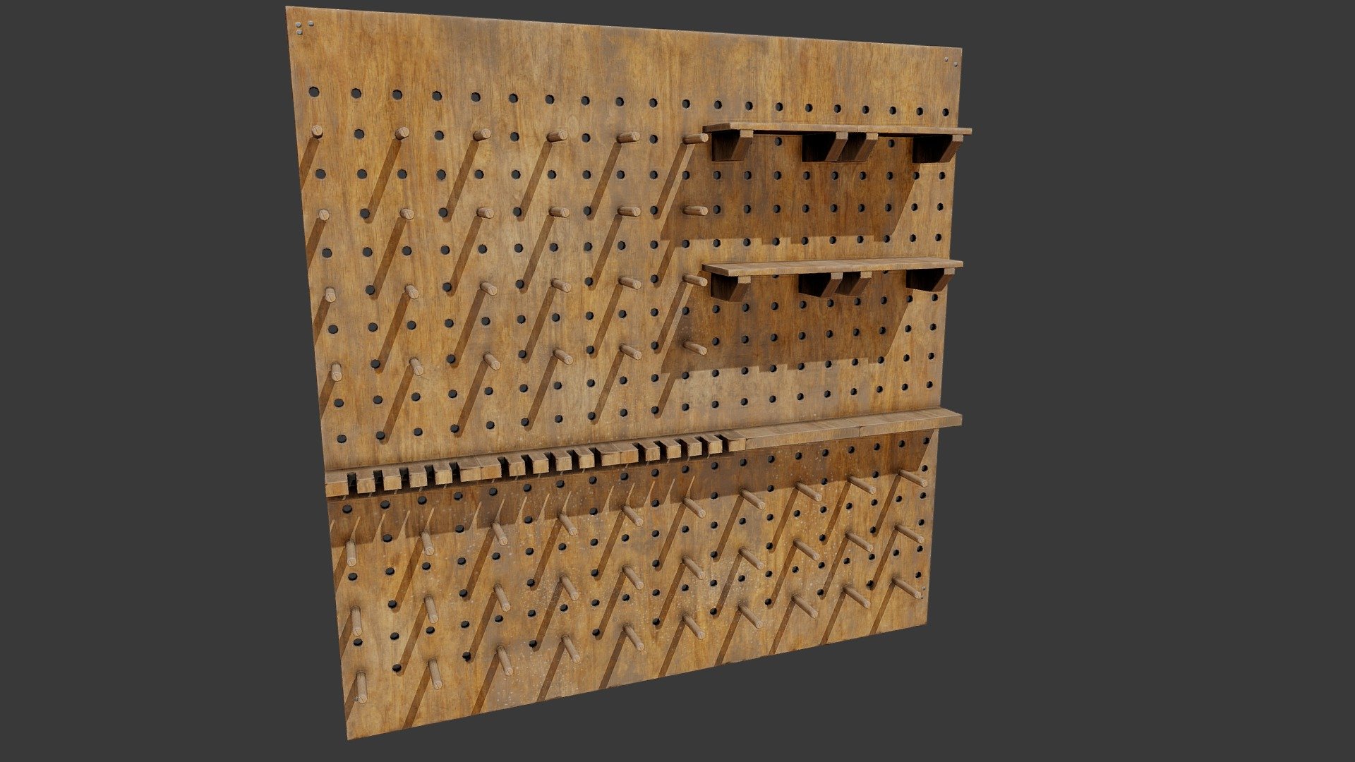 Pegboard 3D model by cptfurball [5802732] Sketchfab