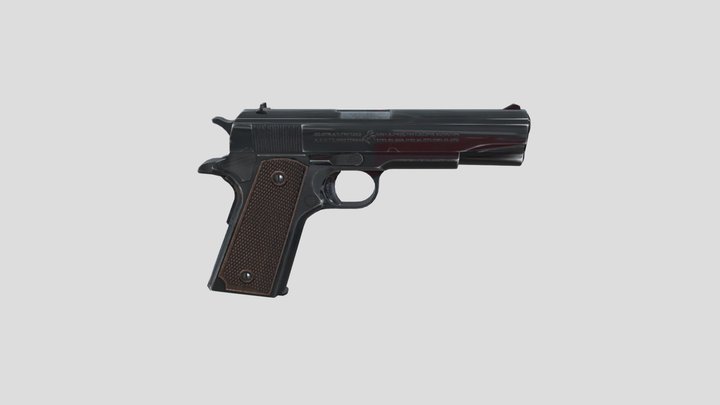 M1911 pistol 3D Model