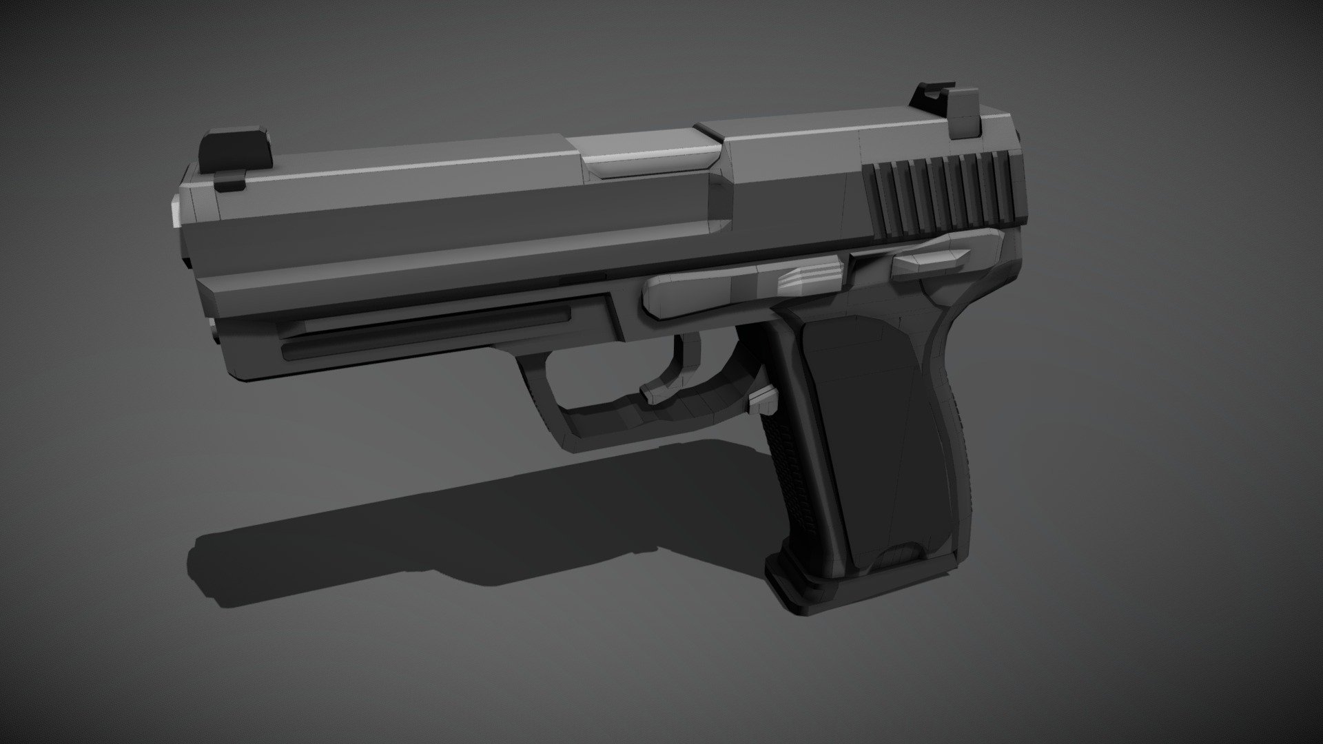 Low-poly USP - 3D model by soret15 [5804305] - Sketchfab