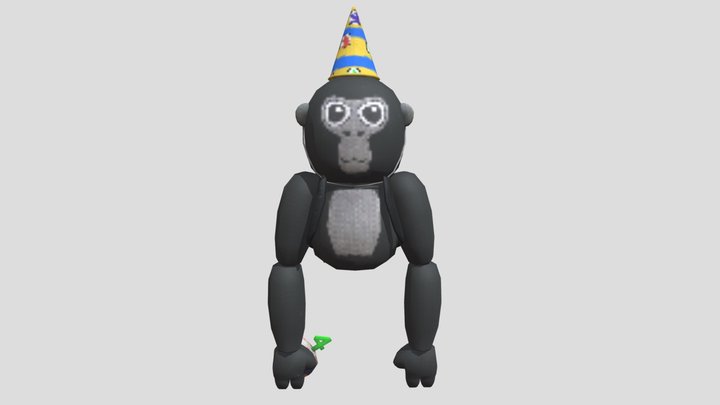 MY GORILLA TAG PLUSH WITH GORILLA TAG COSMETICS 3D Model