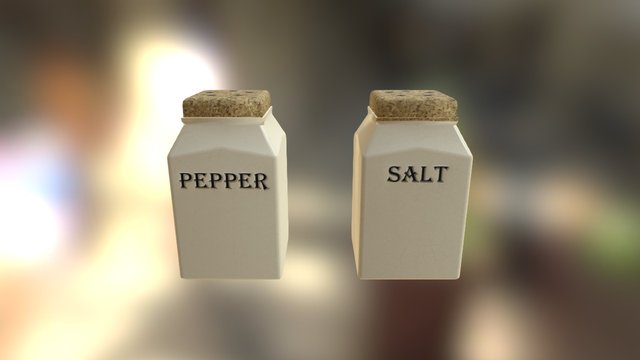Salt And Pepper Pots 3D Model