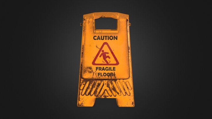 Warning_Signboard 3D Model