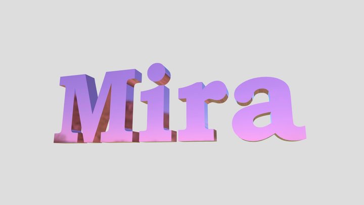 mira_text 3D Model