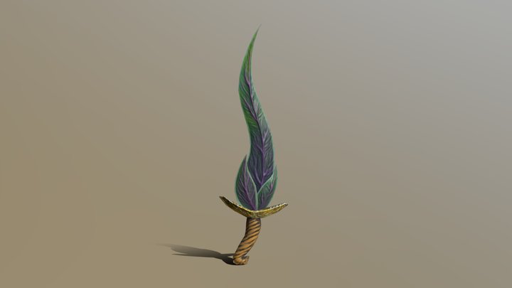Leaf sword 3D Model