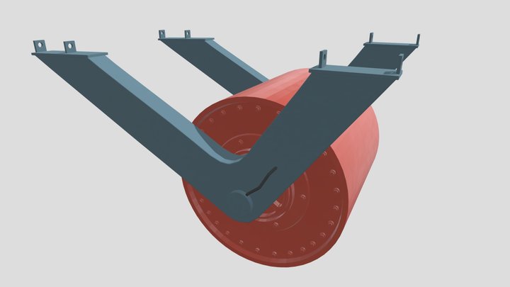 Upkeep, the Dambuster's Bouncing Bomb 3D Model