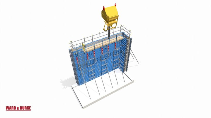 Construx Formwork System - Walls 3D Model