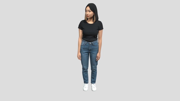 Casual Confidence in Denim – Modelo 3D gratuito STL