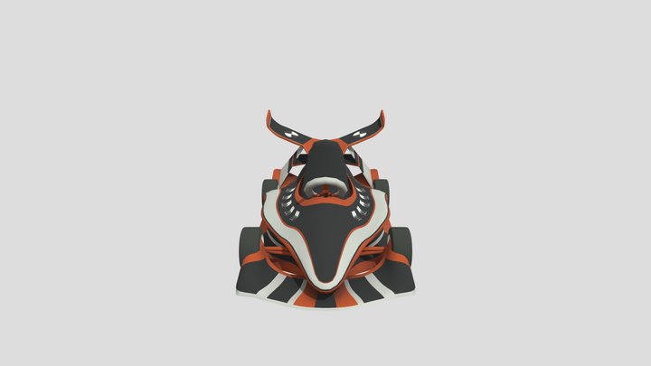 F1 Speedrunner Go-Kart 3D Model