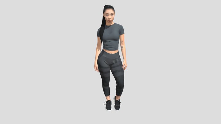 Monochrome Workout Portrait – Free 3D Model STL