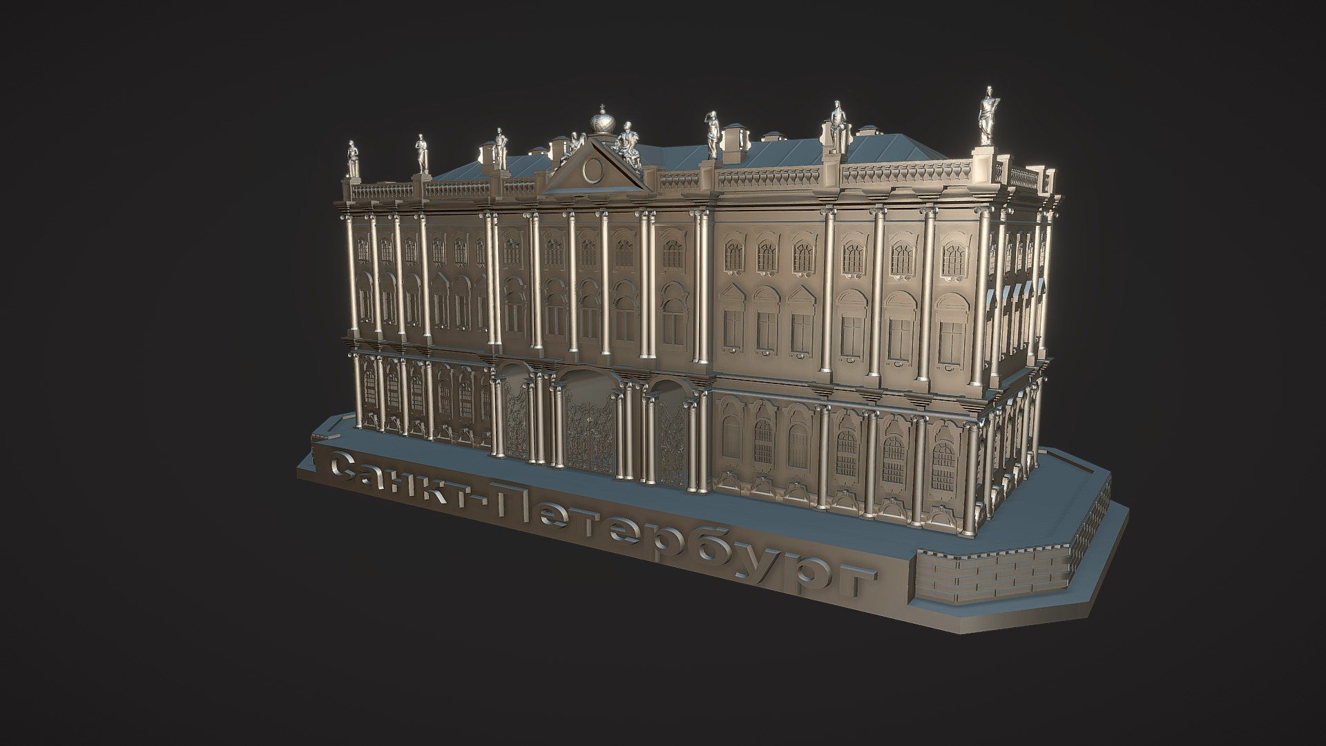 The Hermitage (St. Petersburg) / Эрмитаж — Sketchfab embed 3D viewer