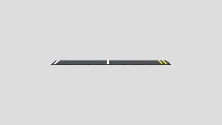 MAG Double Yellow White Dash Right Five Half – Modello 3D gratuito STL