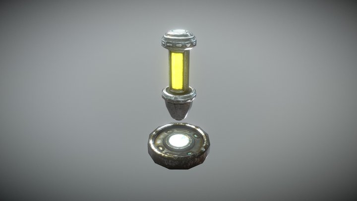 Metallic Lantern (Dirty) 3D Model