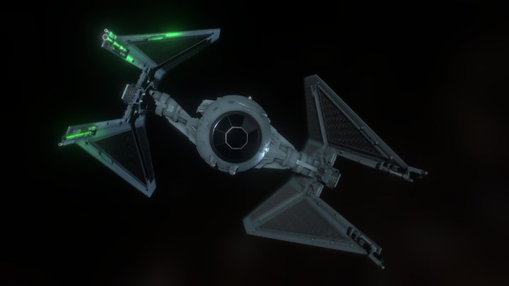 Star Wars TIE Interceptor 3D Model