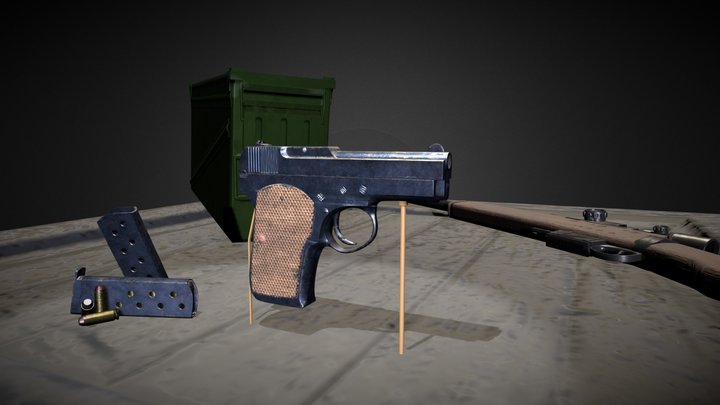 TK Korovin Pistol 3D Model