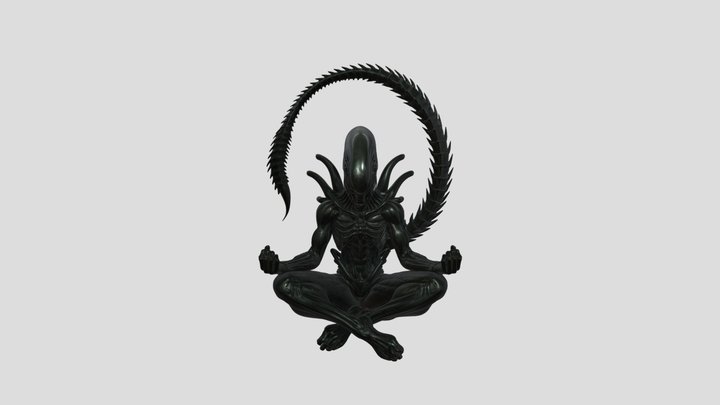 Alien Monk 3D Model