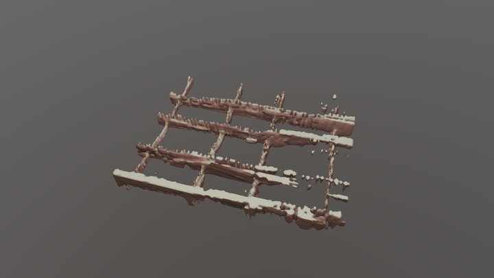 Isosurface 3D solid model from Proceq SFCW GPR 3D Model