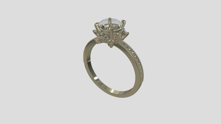 AFRG016 goldring wedding engagement luxury – Kostenloses 3D-Modell STL