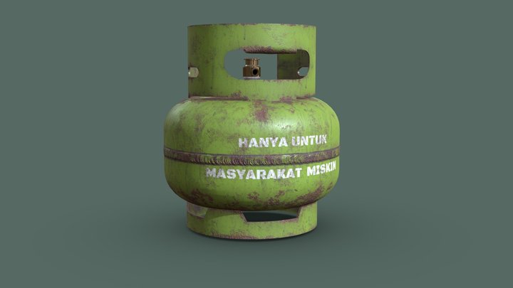 Indonesian Gas Melon (propane) 3D Model