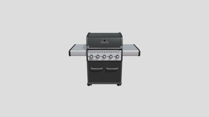 Baron Barbecue and Grill 3D Model 3D Model