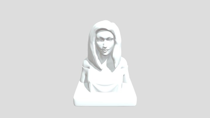 Female Bust Stylized 3d Printable