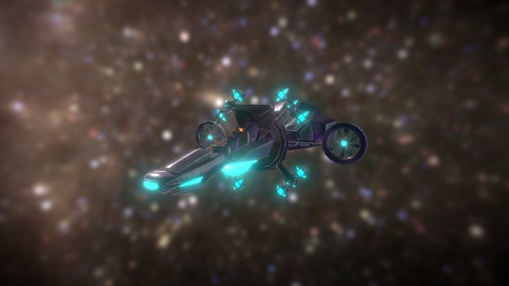Spaceship - AM180 Dual AS-Salt Fighter 3D Model