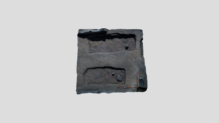 Pezdirčeva njiva- Podzemelj Gr. 114 in 115 3D Model