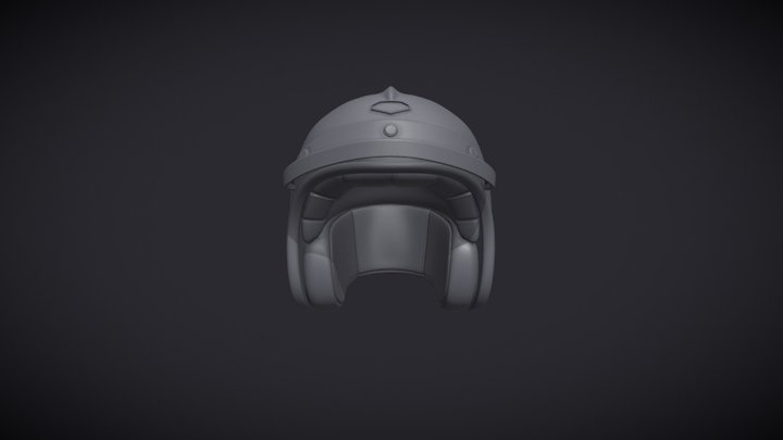 Ruby Pavillon Helmet 3D Model