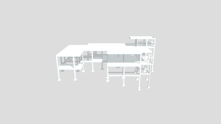 RESIDÊNCIA MONIQUE E RAFAEL 242m² 3D Model