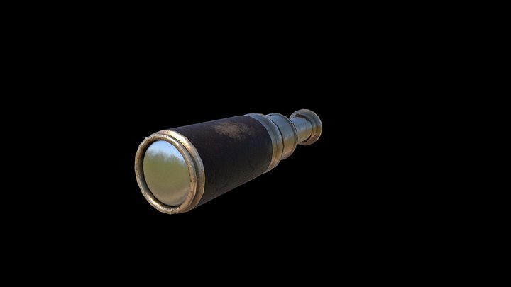 Spyglass Pirate 3D Model