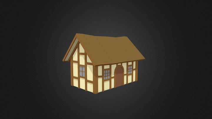 Medieval cottage building 3D Model
