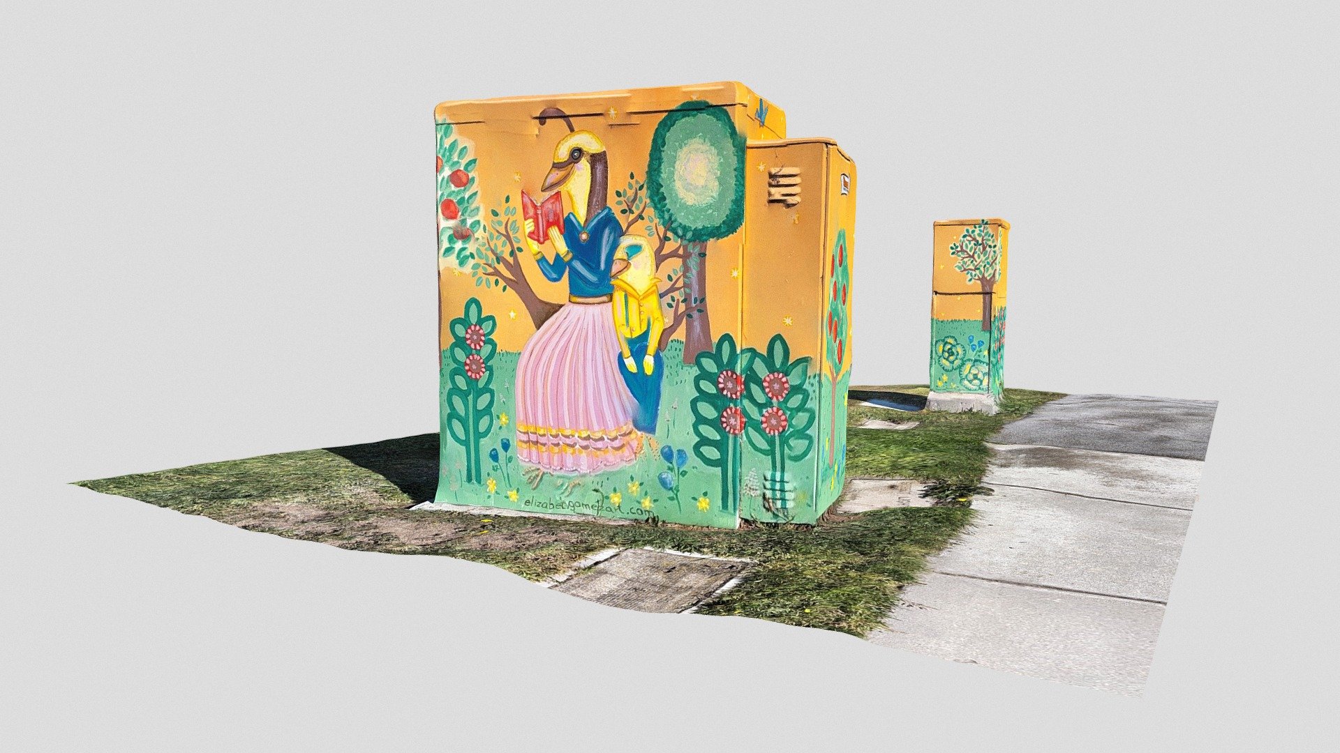 Day 114: Bird-themed utility box - 1scanaday