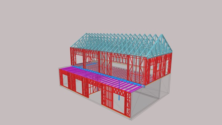Rościszów  - Poland - House - Light Steel Frame 3D Model